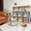 Storage cubes, 6 packs of cube storage boxes, foldable with windows, cupboard with handle, for clothes 2