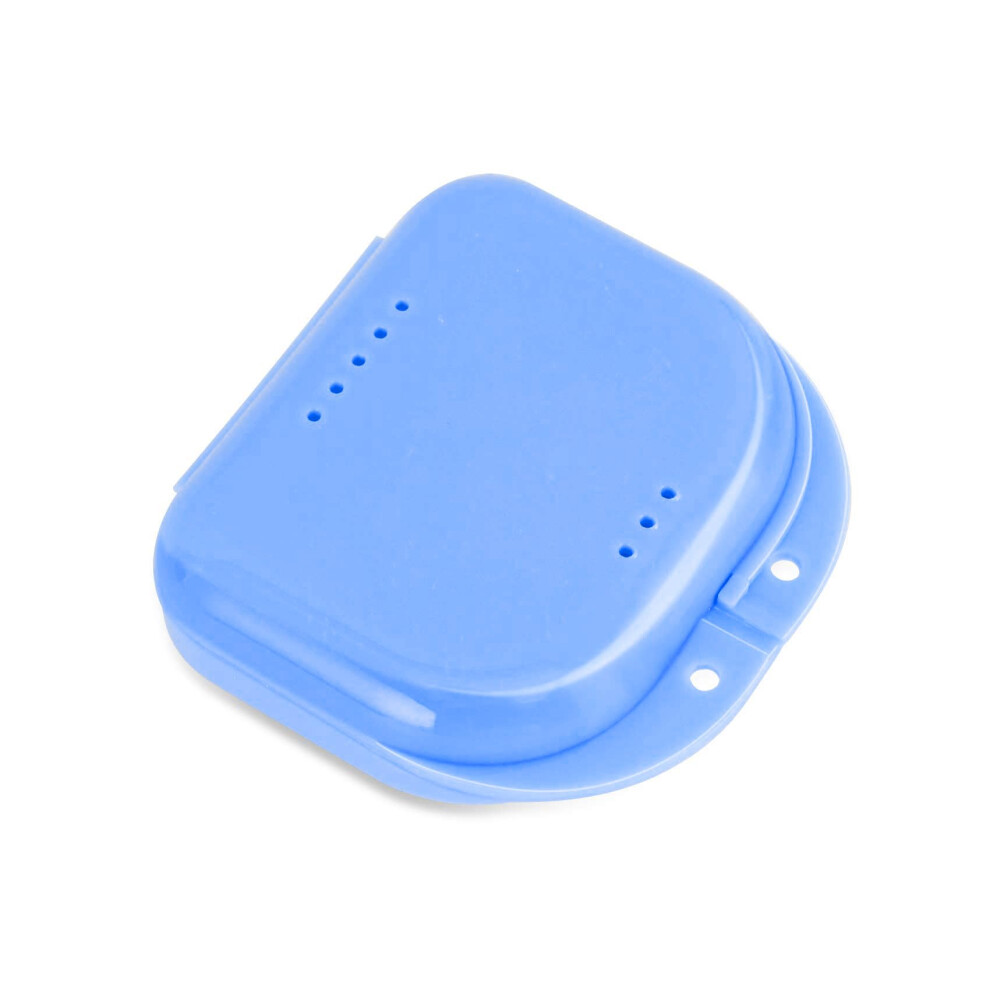 Orthodontic Retainer Case with Vent Holes, Durable ABS Aligner Box with Secure Snap Closure for Travel