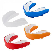 White Sports Mouth Guard for Adults Boxing Taekwondo Karate with Custom Molded Fit and Dual Density Protection