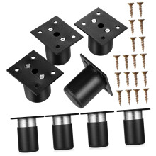 8pcs Adjustable Aluminum Alloy Furniture Legs Heavy Duty Cabinet Feet for Sofa Bed Desk Height Increase