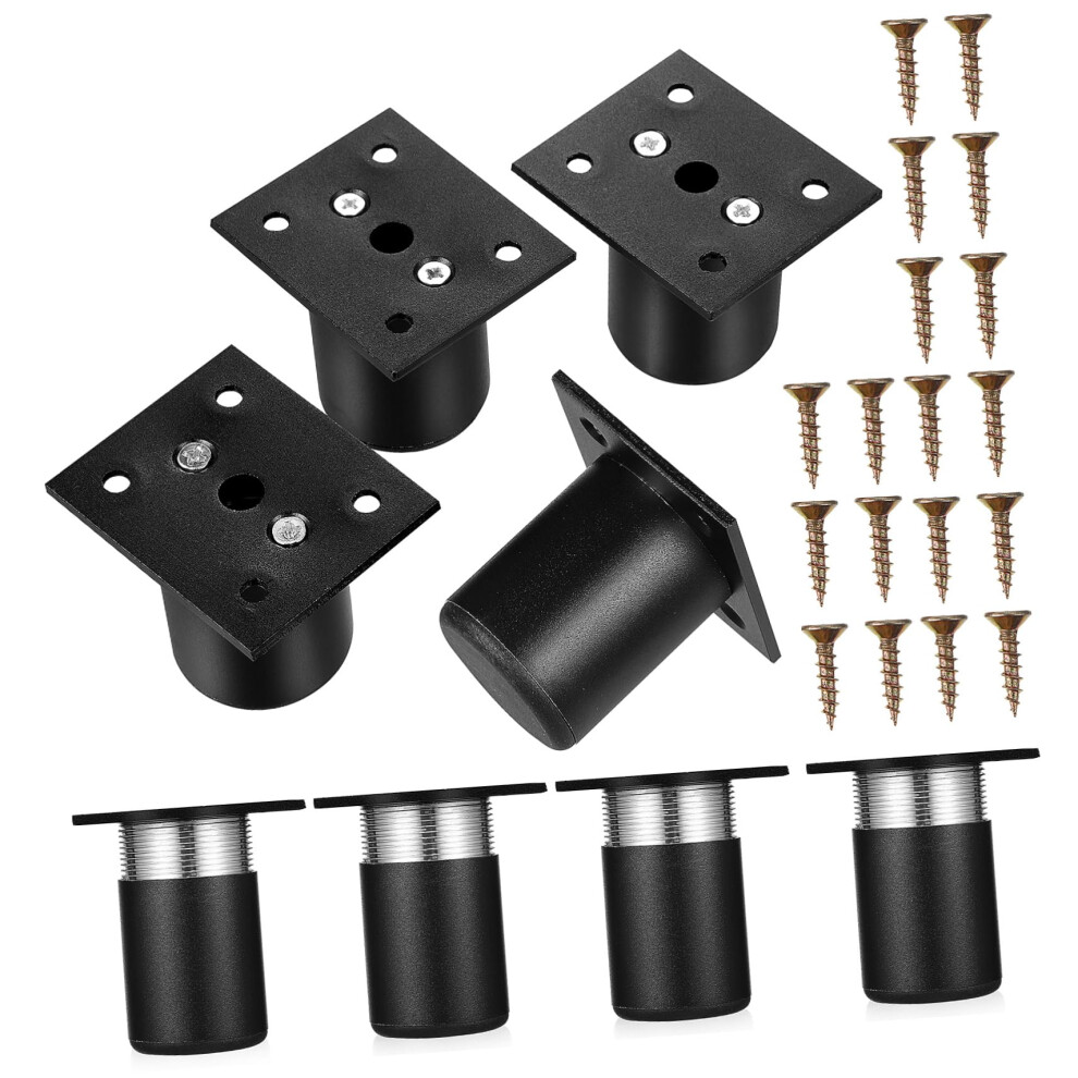 8Pcs Adjustable Aluminum Alloy Furniture Legs Heavy Duty Cabinet Feet For Sofa Bed Desk Height Increase 9044945934397