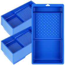 30 Pack 4 Inch Paint Tray Liners Bulk Plastic Paint Roller Trays with Deep Pocket and Textured Surface for Home Wall Decor