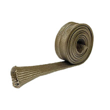 Heat Shield Sleeve Temp Fiberglass Brake Cable and Wire Protection Cover 25mm Flexible Fit