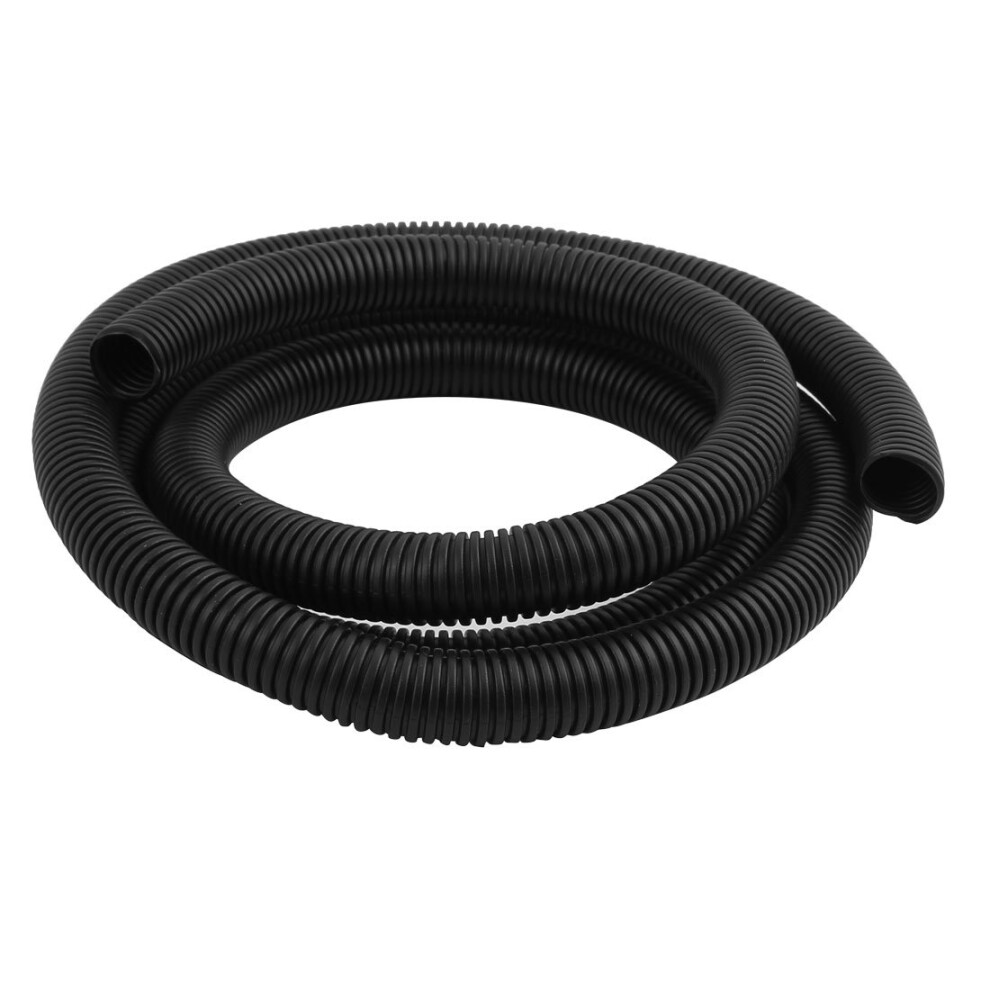 Black Plastic 21.2Mm Flexible Corrugated Conduit Tube 18Mm Id Cable Protection Sleeve 2M 9099447835697