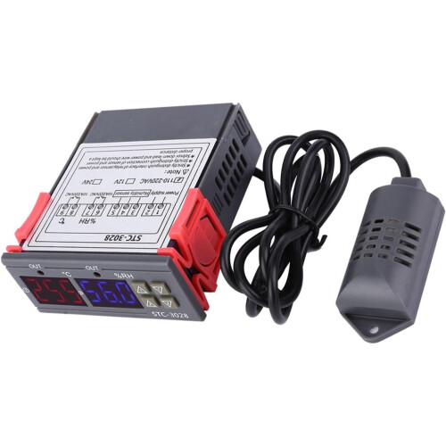 Digital Temperature Controller with Precise Control, Dual Heating Cooling, Humidity, 110240V ABS 2
