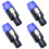 4 Pole Twist Lock Plugs Compatible Speaker Cable Connectors 4 Pack 1