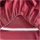 Red Ruffled Bed Skirt Queen Size with Elegant Design and Full Underbed Coverage 3