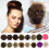 ZTTD Σγουρά κότσους Extensions με άτονο κότσο, scrunchie, updo wrap, 4# 3