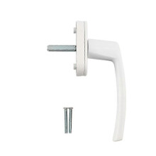 Window Handle 2-Pack Aluminum Alloy Window Handle Solid Aluminum Handle White Aluminum Door Handle Fits Ordinary Windows And Balcony Doors(b Db