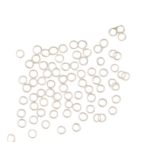 Metal rings, 100-pack Silver 1