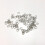 Metal rings, 100-pack Silver 4