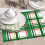 Christmas Plaid Dish Drying Mat For Kitchen Counter, Microfiber Dish Mat, Fast Absorbent Draining Pad 4
