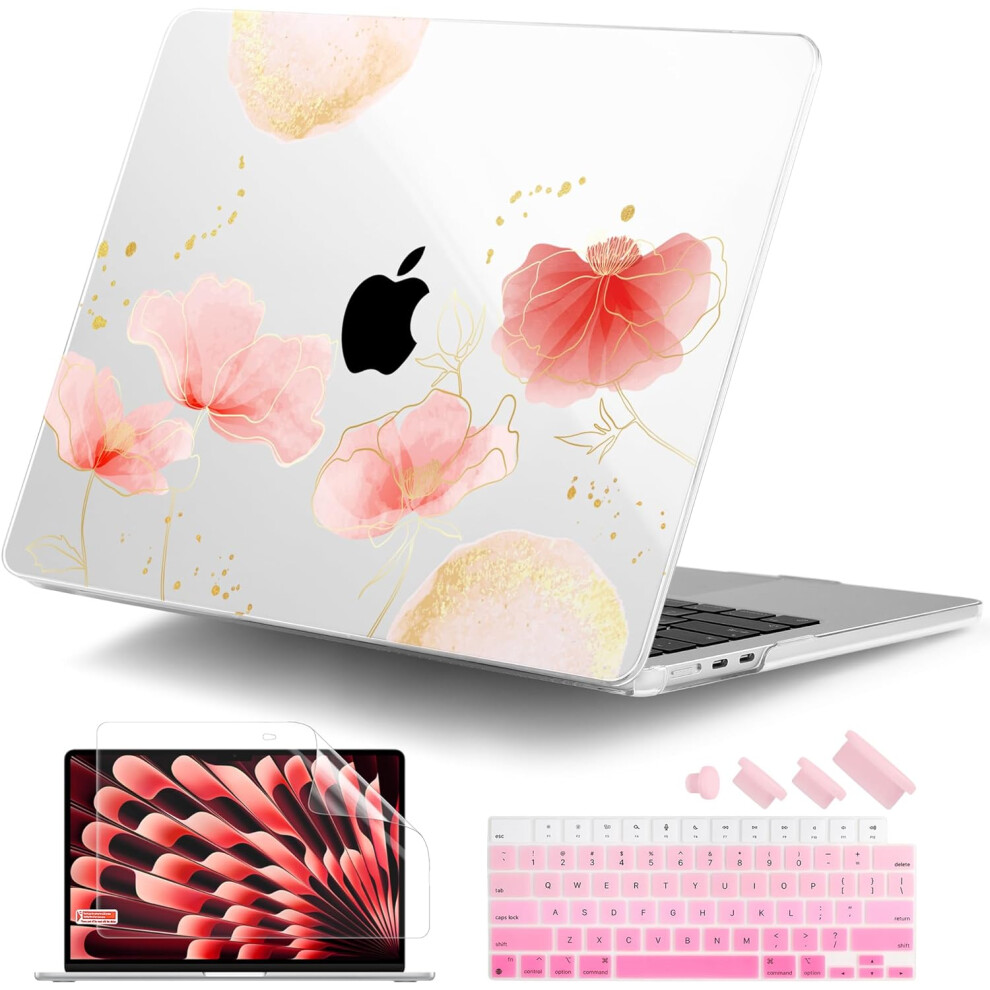 Compatible With M3 Macbook Air 15 Inch Case 2024 2023 A3114 A2941 M2 Retina Display Touch Id, Hard Case 9138057672312