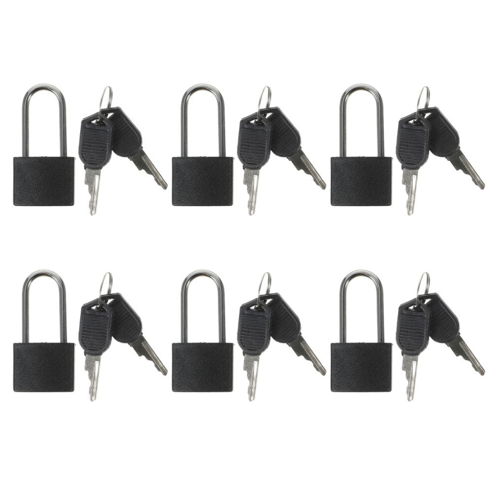 Fomiyes 6 Sets Of Padlock With Keys Wooden Box Padlock Treasure Chest Locks With Keys 9138057672411