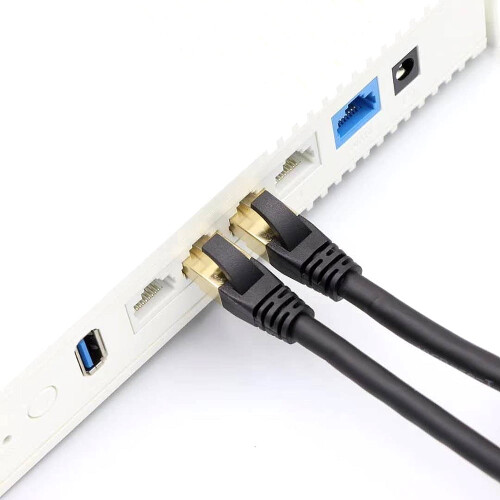 Καλώδιο Festnight Cat8 Ethernet Καλώδιο δικτύου υψηλής ταχύτητας 40Gbps 2000Mhz/ Θωρακισμένο 1
