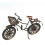 SM.BICYCLE W/BASKET/ANTIQ Miniature Scale 1