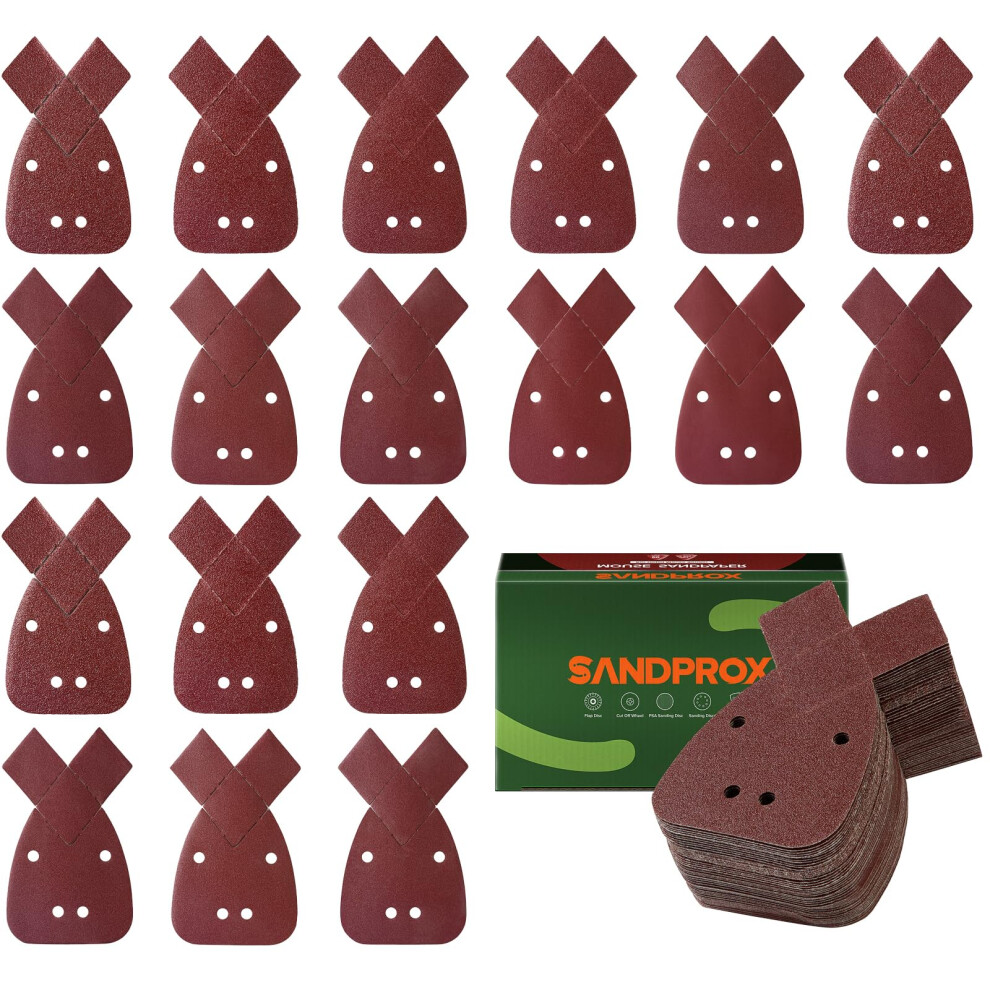 50Pcs Mouse Sander Sanding Pads 40800 Grit Hook And Loop Detail Sandpaper Sheets For Black And Decker 9099447836359