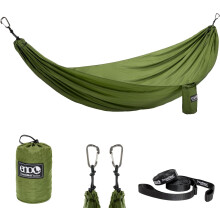 TravelNest Hammock & Straps Combo - Portable camping, hiking, backpacking hammock with straps included. compatible with outdoor adventures.