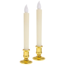 2Pcs Multi-function Long LED Luminous Candles Smokeless Desktop Long LED Candles
