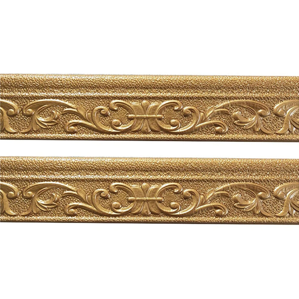 Peel and Stick Crown Molding 181'x3.1' Flexible Waterproof Self Adhesive Wall Trim Copper