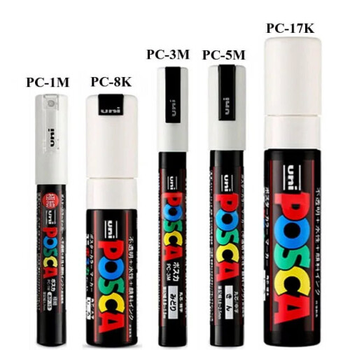Μαρκαδόρος Posca Ακρυλικός, PC-5M/3M/1M/8K/17K7/8/15/24/29/48 Χρώματα Πλήρες Σετ Ζωγραφικής