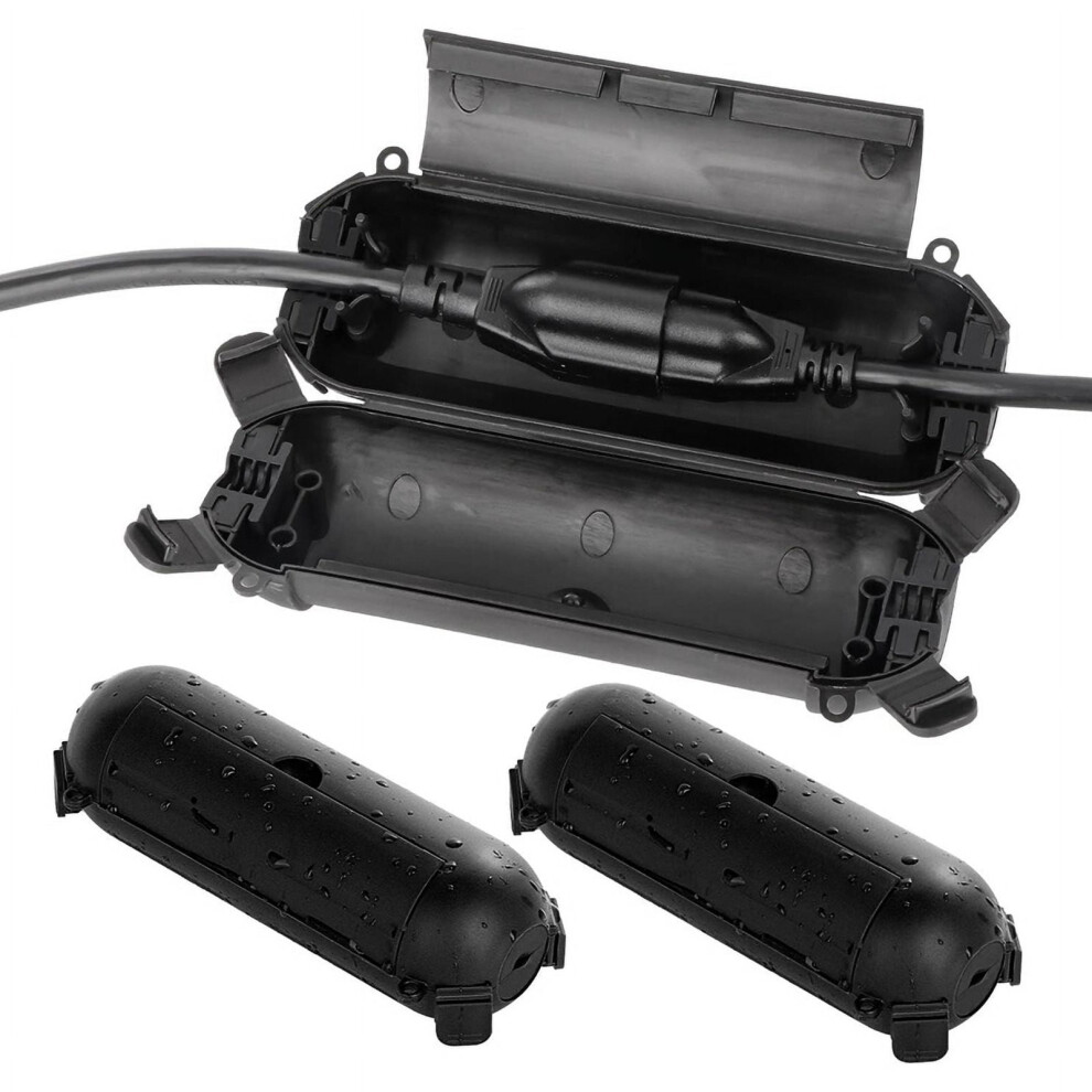 3Pc Outdoor Extension Cord Cover With Waterproof Seal, Weatherproof Electrical Connection Box To Protect Outlet 9482828434877