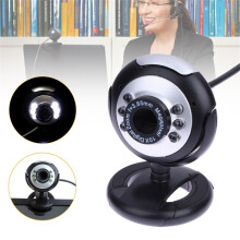 Hochauflösende Webcam mit USB 2.0, integriertem Mikrofon und integrierter Lampe für Laptops und Computer.