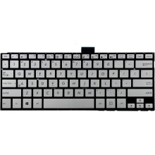 Nyt laptop-tastatur (uden ramme) erstatning for kompatibelt med ASUS Q302Q302L Q302LA Q302LA-BBI5T16 13,3" PK1316W110S, amerikansk layout, sølv