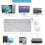 Tastiera e mouse wireless compatibili con Apple iMac, Windows o Android (wireless 2.4G) 2