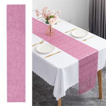 Winysin Fyrkantig paljettduk 11,8'' x 63'' Glitter paljett paljetttyg duk Glansig duköverdrag för födelsedag, bröllopsfest