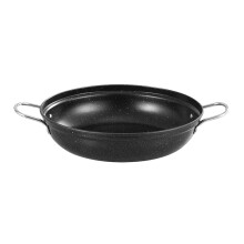 Pentola in acciaio inox per zuppa, frutti di mare, grande capacità, poco profonda, per uso domestico, medica, con rivestimento in pietra, ferro