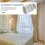 2 τεμάχια Κουρτίνες παραθύρων, άκρα ραγών κουρτινών, άκρα ράβδων κουρτινών, ράγες 2