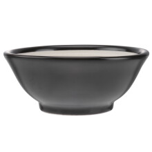Tigela de cerâmica estilo japonês Mizh para moer alimentos, utensílio de cozinha para restaurante, casa, restaurante e hotel (preta)