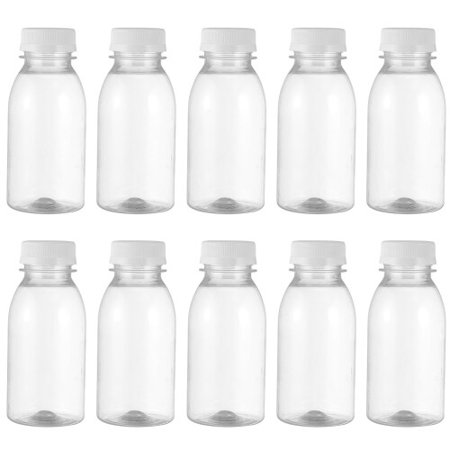 Eease10 transparante melkfles, plastic sapcontainer met deksel, 350 ml