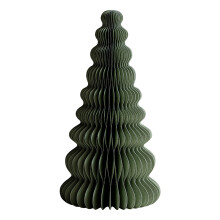 HEVIRGO Papier-Weihnachtsbaum, 3D-Wabenform, rustikaler Tischschmuck für Büro, Zuhause, Schule
