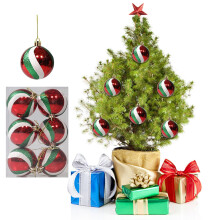 Cyber Monday Angebote 2024: Viflosae 6er-Pack Christbaumkugeln (6 cm), Weihnachtsdekoration für Zuhause und Partys