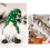 Mojoyce 10cm x 30cm Kerstkabouter, groen 4
