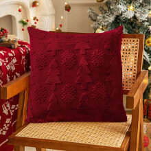 Capas de Almofada Decorativas de Natal com Flocos de Neve de Inverno, 50x50cm, para Sofá e Decoração de Casa