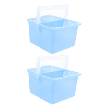 Eease2Pcs Secchielli multifunzione per pennelli da artista in plastica per pittura e lavaggio pennelli