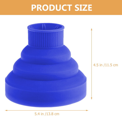 Silikon hårtorkskydd Resefläkt Diffuser Universal Kiselgel Vikbar2-pack 2