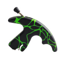 Archery Thumb Release Aid with Ergonomic 3Finger Grip for Compound Bow Hunting and Target Shooting Green