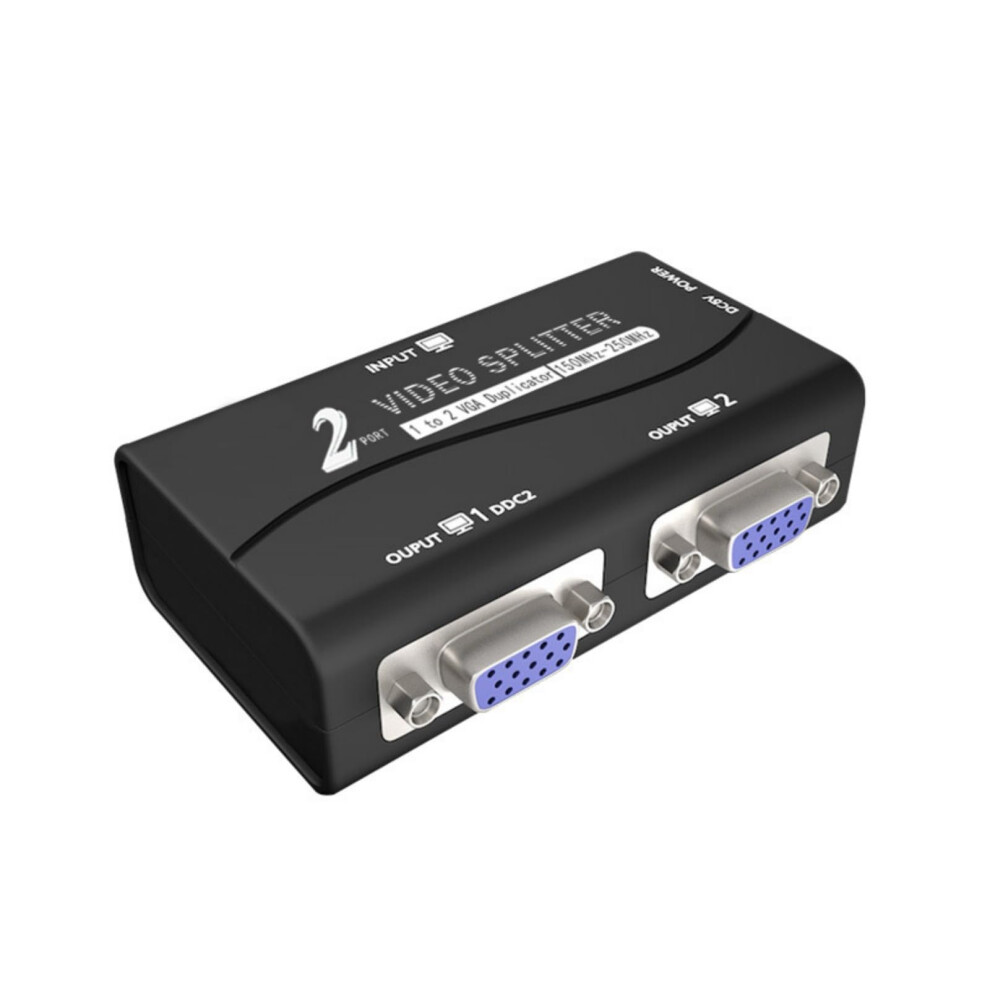 Vga Splitter For Dual Monitors, Resolution 1920X1440, Long Distance Signal Booster 9174973756835