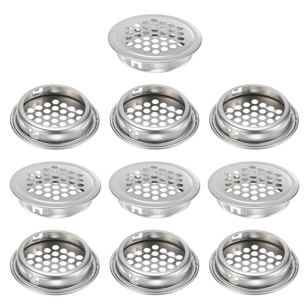 10 Pack Stainless Steel Circular Soffit Vents 35Mm Round Mesh Covers Rustresistant For Home Kitchen 9044945935875