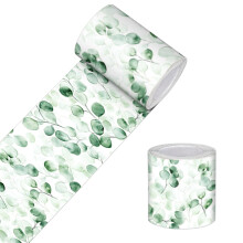 Peel and Stick Botanical Wallpaper Border PVC Removable Wall Decor for Kitchen Bathroom Bedroom