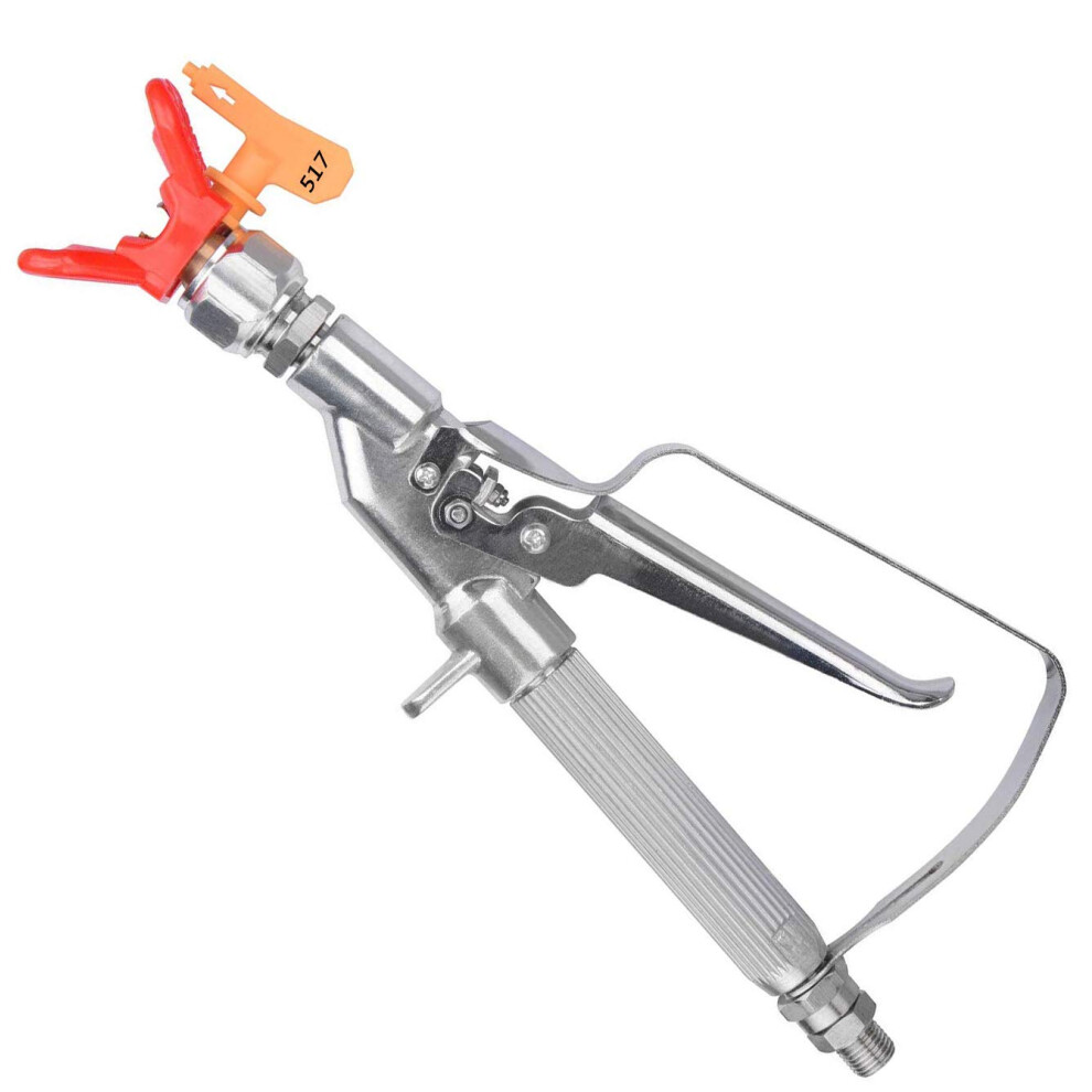 Professional Airless Paint Spray Gun 517 Tip Pressure 3600 Psi For MultiâSurface Painting 9099447837578