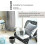 Modern Fine Pu Leather Square Tissue Box Decorative Tissue Box Holder Dark Gray 3