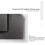Modern Fine Pu Leather Square Tissue Box Decorative Tissue Box Holder Dark Gray 2