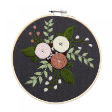 Embroidery DIY Beginner Kit Hand Cross Stitch Sewing Crafts DIY Decor Flower Pattern Package Handmade Kit