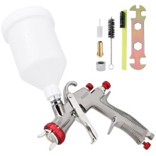 LVLP Spray Gun R500 1.3mm Gravity Feed Automotive Paint Sprayer with Transfer Efficiency