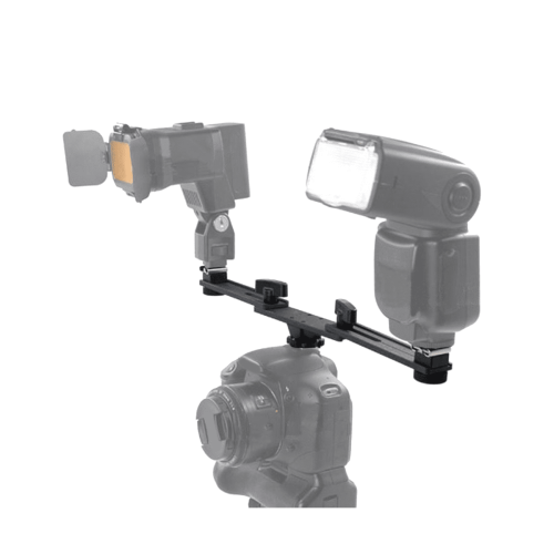 Support double griffe pour flash vidéo à double vitesse pour appareils photo reflex numériques macro 2